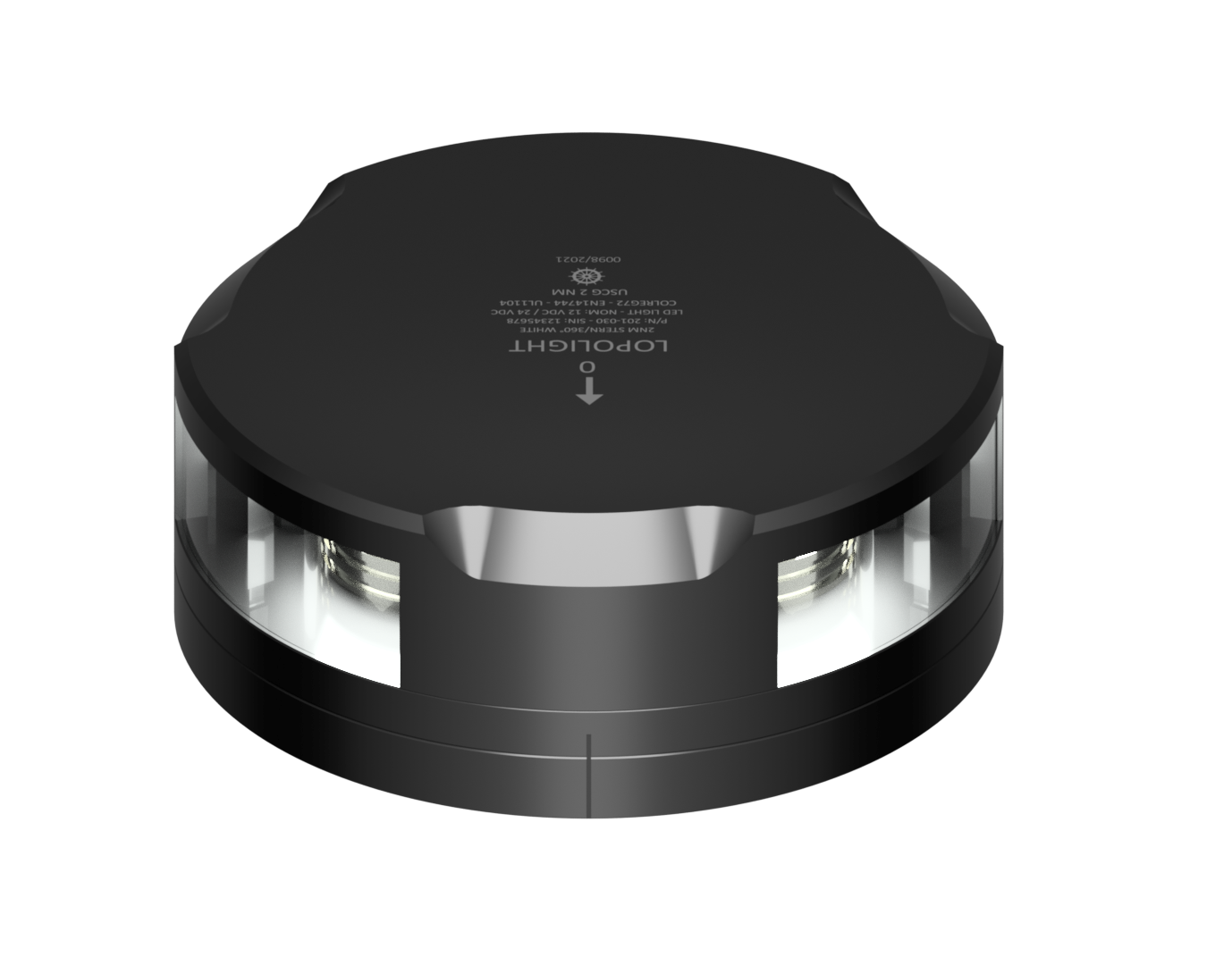 3nm 360° Anchor/135° Stern, black w/FB base 3nm 360° Anchor/135° Stern, black w/FB base